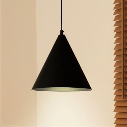Duolla - IRONLINE-riippuvalaisin johdolla 1xG9/3W/230V Ø 25 cm musta