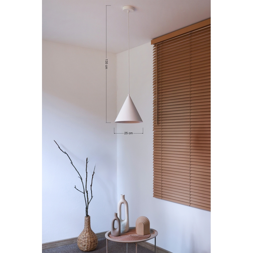 Duolla - IRONLINE-riippuvalaisin kaapelilla, 1 x G9 / 3 W / 230 V, Ø 25 cm, valkoinen