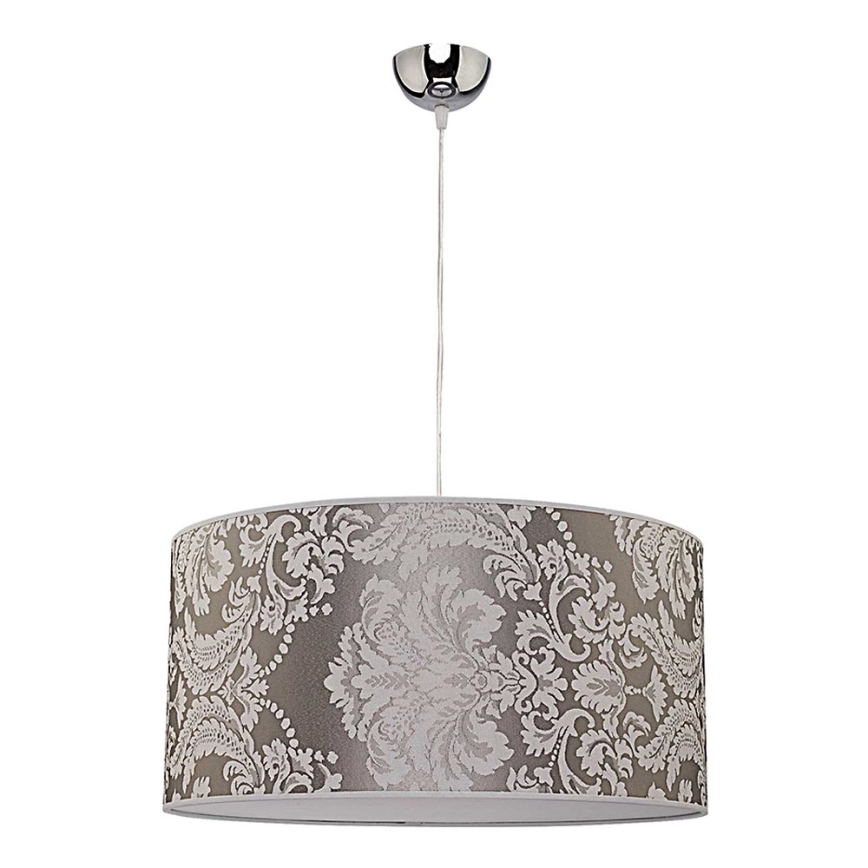 Duolla - Kattokruunu johdossa ALTO 1xE27/40W/230V halkaisija 45 cm hopea