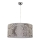 Duolla - Kattokruunu johdossa ALTO 1xE27/40W/230V halkaisija 45 cm hopea