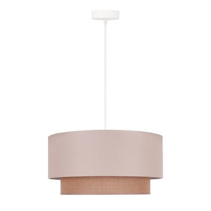 Duolla - Kattokruunu johdossa BOHO 1xE27/15W/230V halkaisija 45 cm beige/ruskea