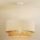 Duolla - Kattokruunu johdossa BOHO 1xE27/15W/230V halkaisija 60 cm beige/ruskea