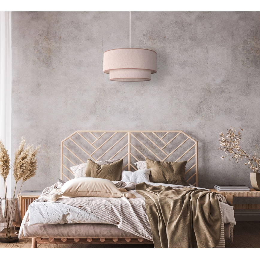Duolla - Kattokruunu johdossa BOHO 1xE27/40W/230V halkaisija 45 cm beige