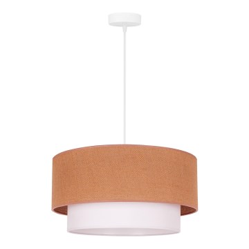 Duolla - Kattokruunu johdossa BOHO 1xE27/40W/230V halkaisija 45 cm beige/valkoinen