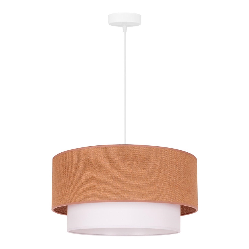 Duolla - Kattokruunu johdossa BOHO 1xE27/40W/230V halkaisija 45 cm beige/valkoinen