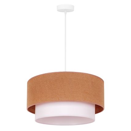 Duolla - Kattokruunu johdossa BOHO 1xE27/40W/230V halkaisija 45 cm beige/valkoinen