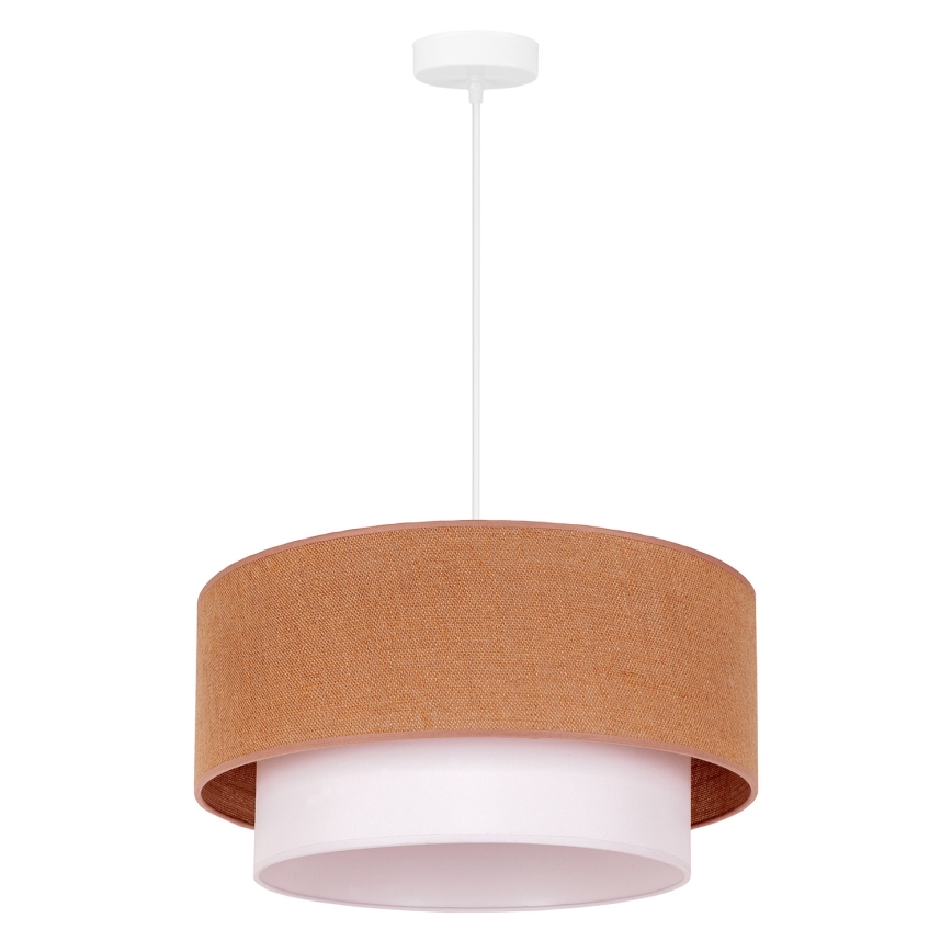 Duolla - Kattokruunu johdossa BOHO 1xE27/40W/230V halkaisija 45 cm beige/valkoinen