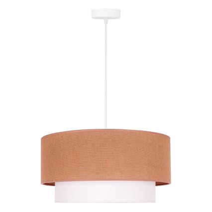 Duolla - Kattokruunu johdossa BOHO 1xE27/40W/230V halkaisija 45 cm beige/valkoinen
