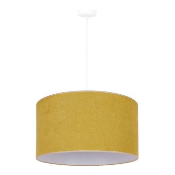 Duolla - Kattokruunu johdossa BRISTOL 1xE27/15W/230V halkaisija 45 cm keltainen/valkoinen