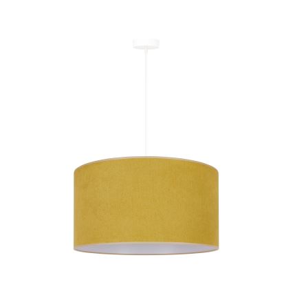 Duolla - Kattokruunu johdossa BRISTOL 1xE27/15W/230V halkaisija 45 cm keltainen/valkoinen