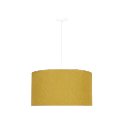 Duolla - Kattokruunu johdossa BRISTOL 1xE27/15W/230V halkaisija 45 cm keltainen/valkoinen
