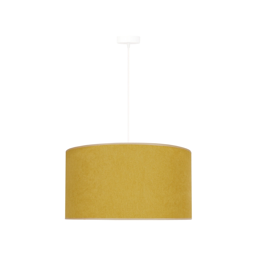 Duolla - Kattokruunu johdossa BRISTOL 1xE27/15W/230V halkaisija 45 cm keltainen/valkoinen