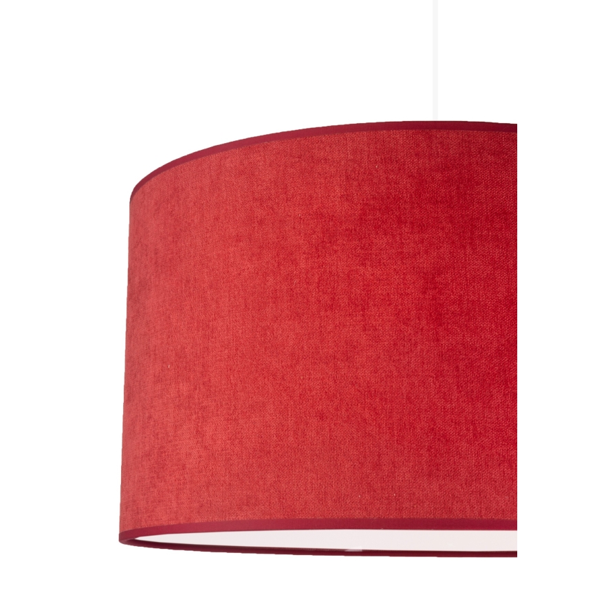 Duolla - Kattokruunu johdossa BRISTOL 1xE27/40W/230V halkaisija 45 cm punainen