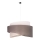 Duolla - Kattokruunu johdossa BROOKLYN 1xE27/40W/230V halkaisija 50 cm harmaa/beige/valkoinen