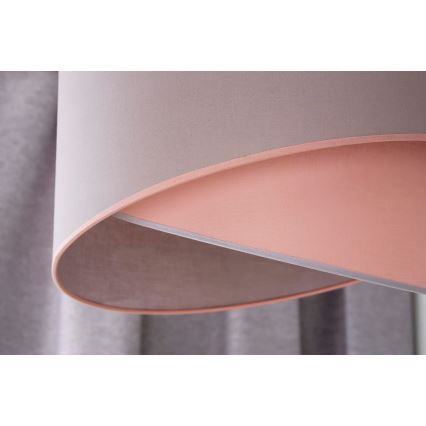 Duolla - Kattokruunu johdossa CELLO 1xE27/40W/230V halkaisija 45 cm vaaleanpunainen