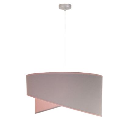 Duolla - Kattokruunu johdossa CELLO 1xE27/40W/230V halkaisija 45 cm vaaleanpunainen