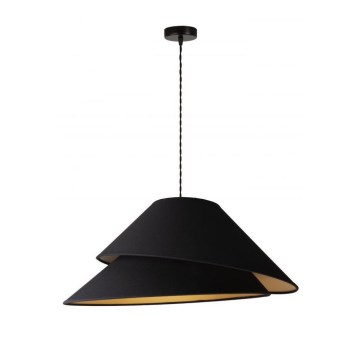 Duolla - Kattokruunu johdossa COCO 1xE27/40W/230V halkaisija 50 cm musta