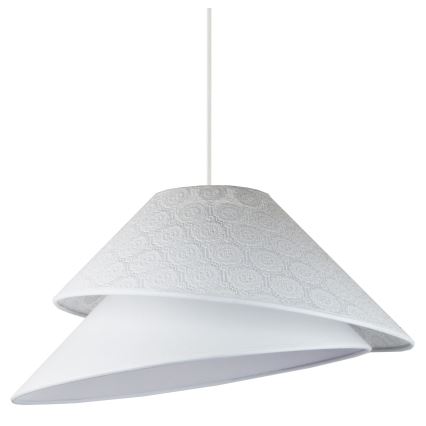 Duolla - Kattokruunu johdossa COCO 1xE27/40W/230V halkaisija 50 cm valkoinen