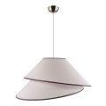 Duolla - Kattokruunu johdossa COCO 1xE27/40W/230V halkaisija 50 cm valkoinen