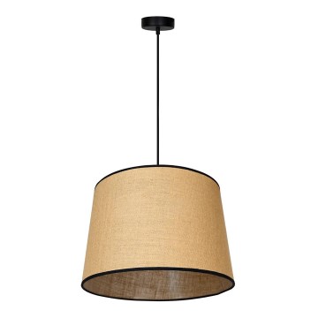 Duolla - Kattokruunu johdossa CONE 1xE27/15W/230V halkaisija 40 cm ruskea/musta