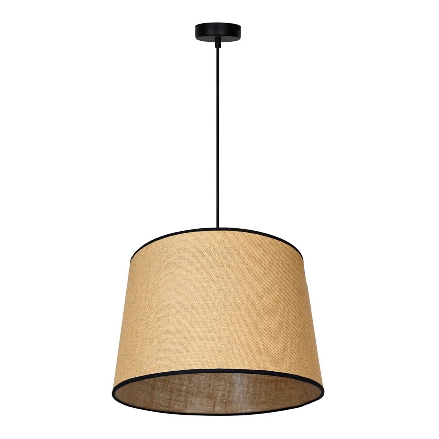 Duolla - Kattokruunu johdossa CONE 1xE27/15W/230V halkaisija 40 cm ruskea/musta