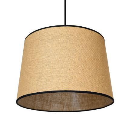 Duolla - Kattokruunu johdossa CONE 1xE27/15W/230V halkaisija 40 cm ruskea/musta