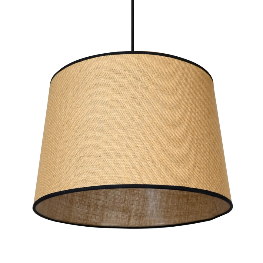 Duolla - Kattokruunu johdossa CONE 1xE27/15W/230V halkaisija 40 cm ruskea/musta