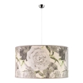 Duolla - Kattokruunu johdossa CONSTANCE 1xE27/40W/230V halkaisija 45 cm harmaa