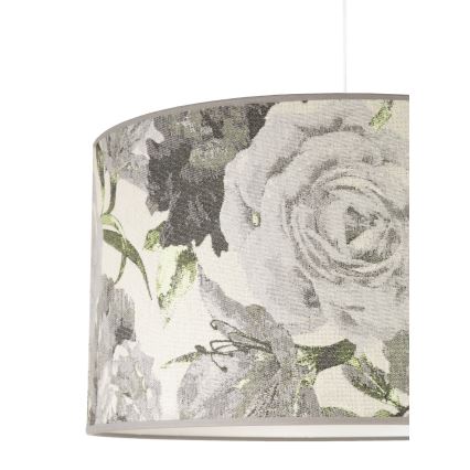 Duolla - Kattokruunu johdossa CONSTANCE 1xE27/40W/230V halkaisija 45 cm harmaa