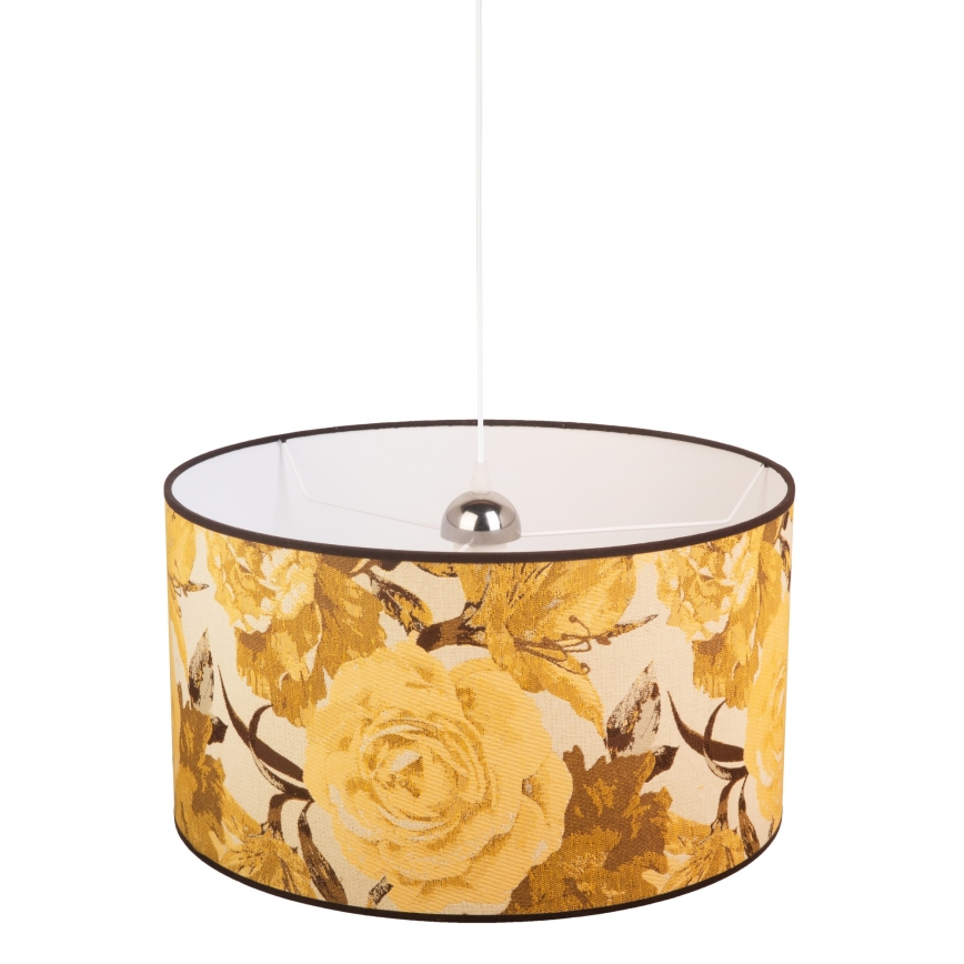 Duolla - Kattokruunu johdossa CONSTANCE 1xE27/40W/230V halkaisija 45 cm keltainen