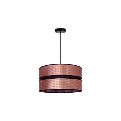 Duolla - Kattokruunu johdossa COPPER SHINY 1xE27/15W/230V halkaisija 40 cm kupari/musta