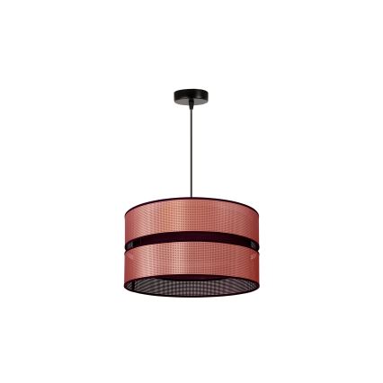 Duolla - Kattokruunu johdossa COPPER SHINY 1xE27/15W/230V halkaisija 40 cm kupari/musta