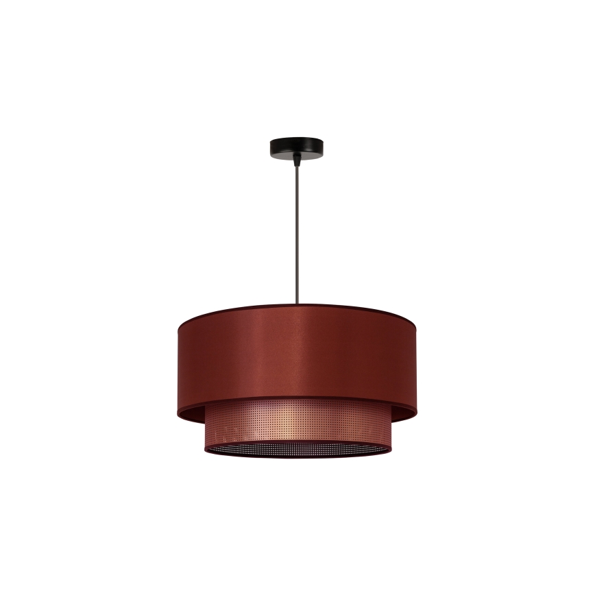 Duolla - Kattokruunu johdossa COPPER SHINY 1xE27/15W/230V halkaisija 45 cm kupari