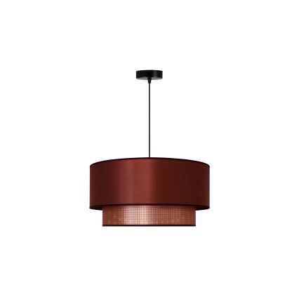 Duolla - Kattokruunu johdossa COPPER SHINY 1xE27/15W/230V halkaisija 45 cm kupari