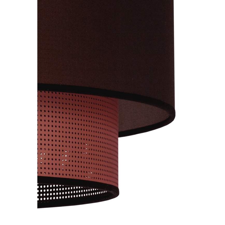 Duolla - Kattokruunu johdossa COPPER SHINY 1xE27/15W/230V halkaisija 45 cm ruskea/kupari