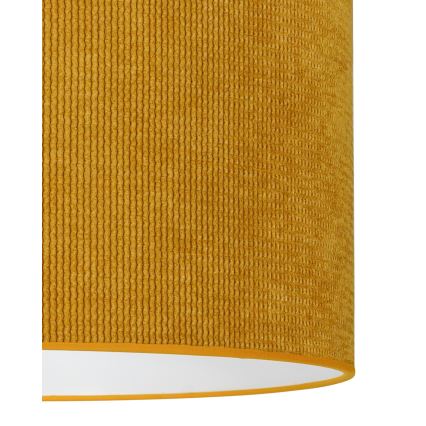 Duolla - Kattokruunu johdossa CORDUROY 1xE27/15W/230V halkaisija 40 cm keltainen