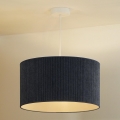 Duolla - Kattokruunu johdossa CORDUROY 1xE27/15W/230V halkaisija 40 cm tummansininen