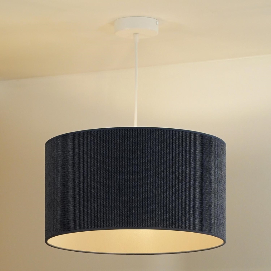 Duolla - Kattokruunu johdossa CORDUROY 1xE27/15W/230V halkaisija 40 cm tummansininen