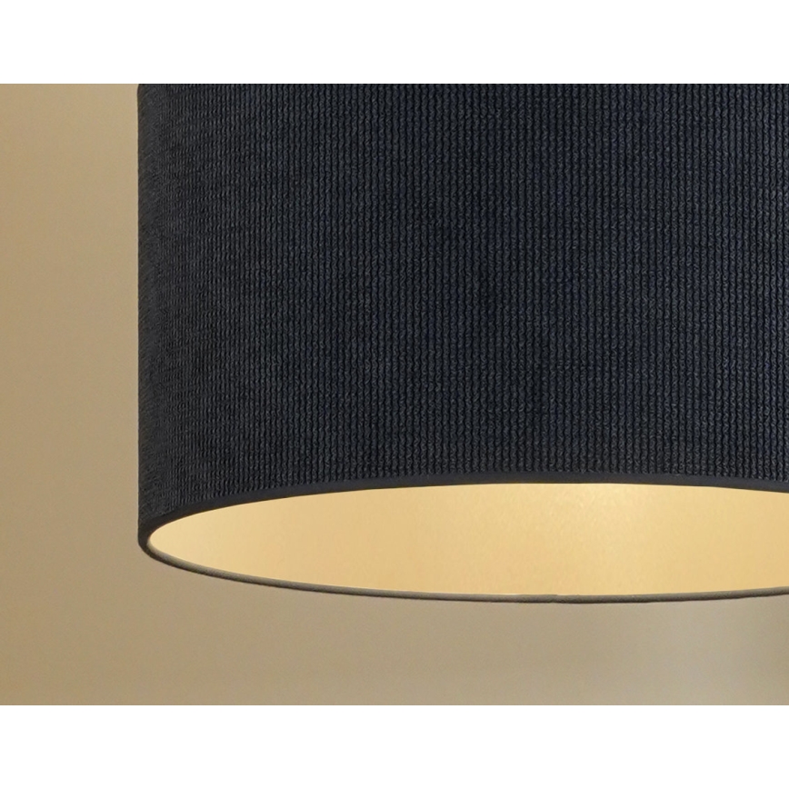 Duolla - Kattokruunu johdossa CORDUROY 1xE27/15W/230V halkaisija 40 cm tummansininen