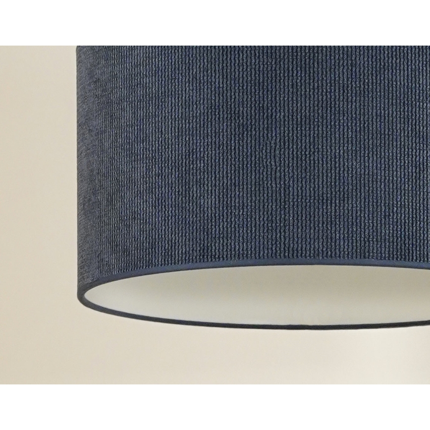 Duolla - Kattokruunu johdossa CORDUROY 1xE27/15W/230V halkaisija 40 cm tummansininen