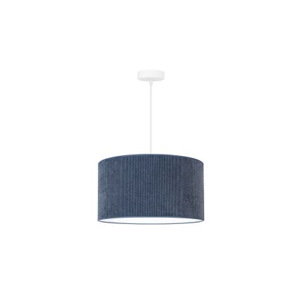 Duolla - Kattokruunu johdossa CORDUROY 1xE27/15W/230V halkaisija 40 cm tummansininen
