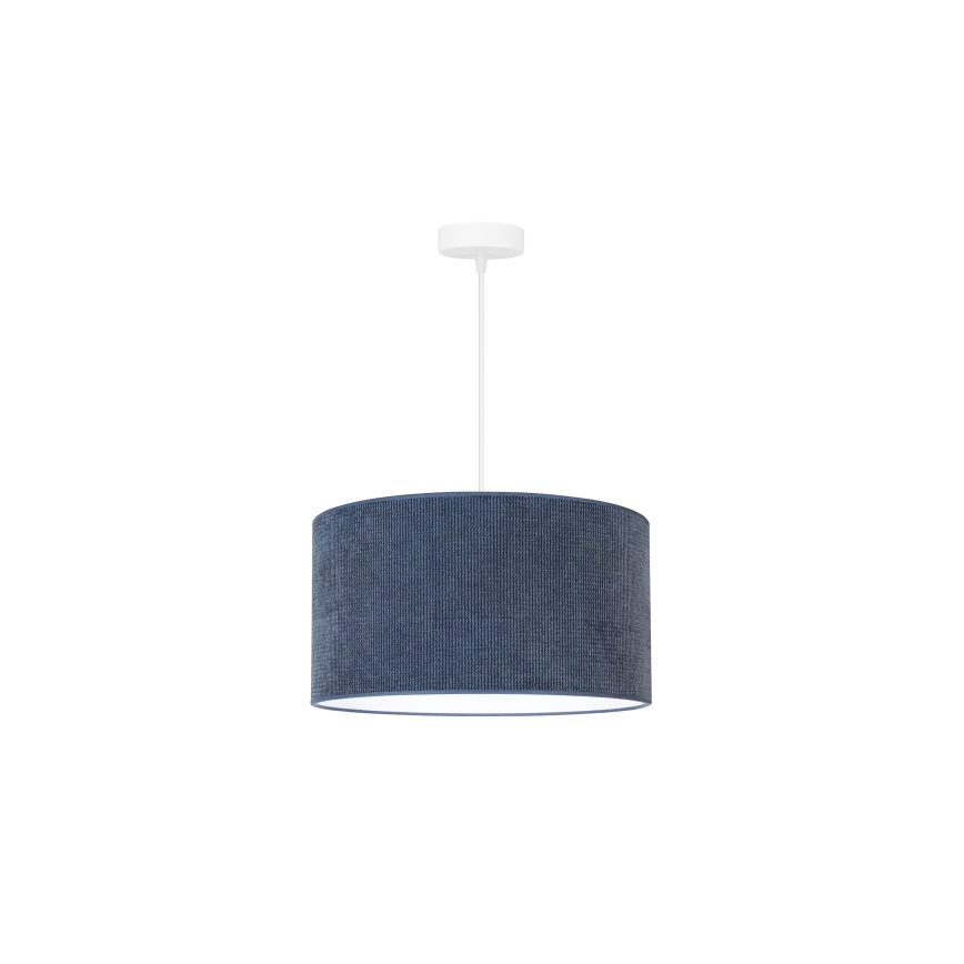 Duolla - Kattokruunu johdossa CORDUROY 1xE27/15W/230V halkaisija 40 cm tummansininen