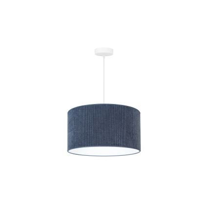 Duolla - Kattokruunu johdossa CORDUROY 1xE27/15W/230V halkaisija 40 cm tummansininen