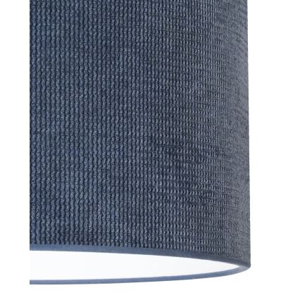 Duolla - Kattokruunu johdossa CORDUROY 1xE27/15W/230V halkaisija 40 cm tummansininen