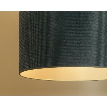 Duolla - Kattokruunu johdossa CORDUROY 1xE27/15W/230V halkaisija 40 cm vaaleansininen