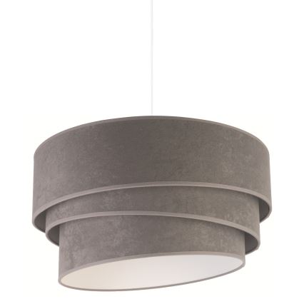 Duolla - Kattokruunu johdossa DEVON 1xE27/40W/230V halkaisija 45 cm harmaa