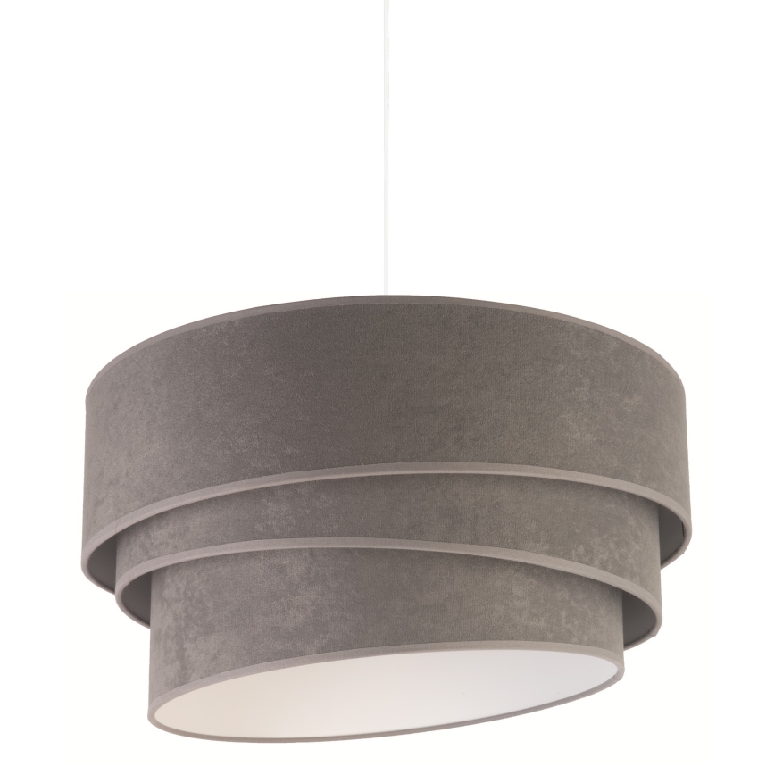 Duolla - Kattokruunu johdossa DEVON 1xE27/40W/230V halkaisija 45 cm harmaa