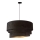 Duolla - Kattokruunu johdossa DEVON 1xE27/40W/230V halkaisija 45 cm musta/kulta