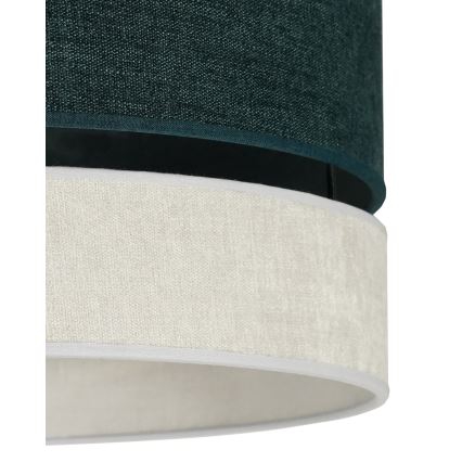 Duolla - Kattokruunu johdossa DOUBLE 1xE27/15W/230V halkaisija 40 cm vihreä/harmaa
