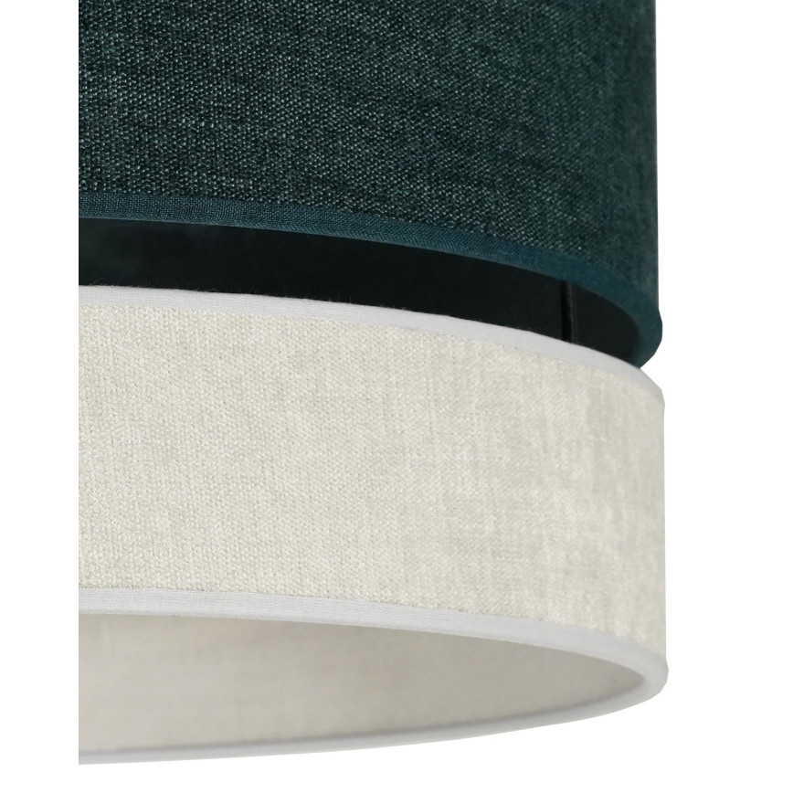 Duolla - Kattokruunu johdossa DOUBLE 1xE27/15W/230V halkaisija 40 cm vihreä/harmaa